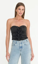 PHOEBE RUFFLE BODYSUIT - Black