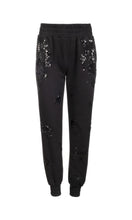 SUKI SEQUIN SWEATPANT - Black