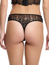 SHEER SEDUCTION THONG - Black