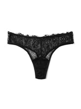 SHEER SEDUCTION THONG - Black