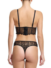 SHEER SEDUCTION BUSTIER - Black