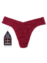 GINGERBREAD HOUSE ORIGIANL RISE THONG - Dark Pomergranite