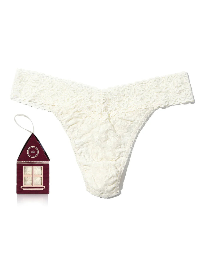 GINGERBREAD HOUSE ORIGIANL RISE THONG - Marshmallow