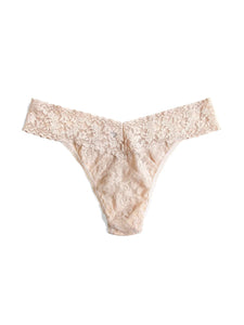 ORIGINAL RISE LACE THONG - CHAI