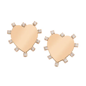HEART-FELT EARRINGS - Gold