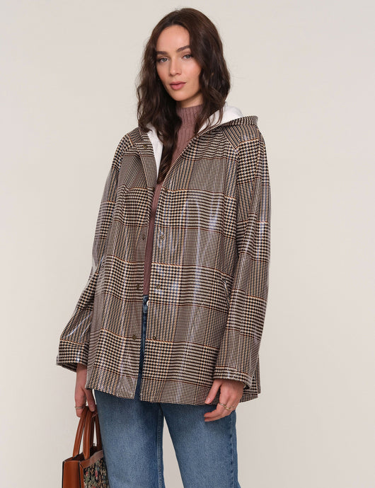 JESSE RAINCOAT - Houndstooth