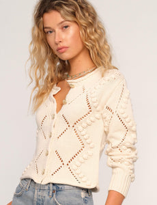 FLYNN CARDI - Ivory