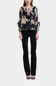 PEREGRINE BLOUSE - Black Apricot