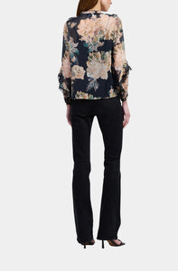 PEREGRINE BLOUSE - Black Apricot