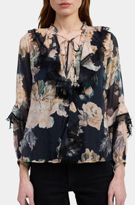 PEREGRINE BLOUSE - Black Apricot