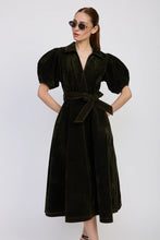 JULIEN MIDI DRESS - Olive