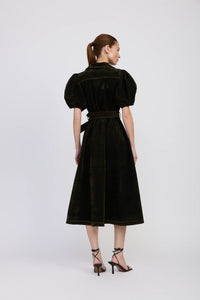 JULIEN MIDI DRESS - Olive