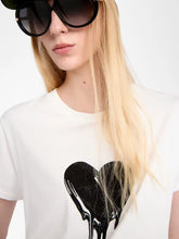 FLOWING HEART TEE - White