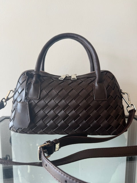 TOP HANDLE BAG - Brown