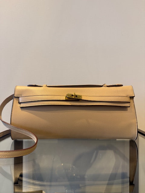 EAST WEST CLASP BAG - Sand