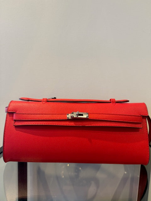 EAST WEST CLASP BAG - Red