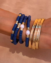 THE SEVILLE PEARL BRELET SET - Navy