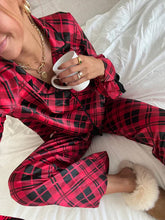 MERRY PLAID PJ SET - Red/Black