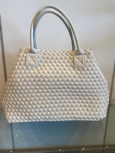 DOUBLE HANDLE TOTE BAG - Off White