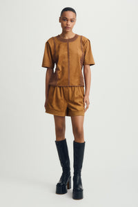 INTI TOP - Amber Suede