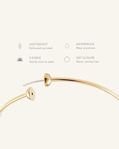 ICON HOOPS SMALL - Gold