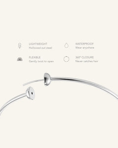 ICON HOOPS SMALL - Silver