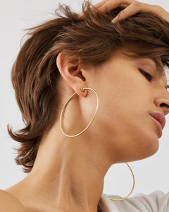 ICON HOOPS LARGE - Gold