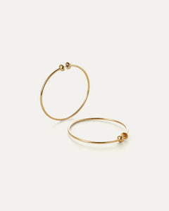 ICON HOOPS MEDIUM - Gold