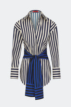 INNA POPLIN TOP - Cobalt