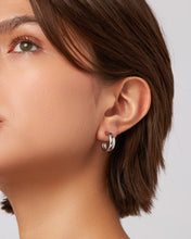 STAPLE HOOP SMALL - Silver