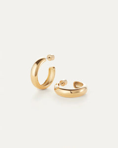STAPLE HOOP MEDIUM - Gold