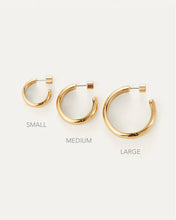 STAPLE HOOP MEDIUM - Gold