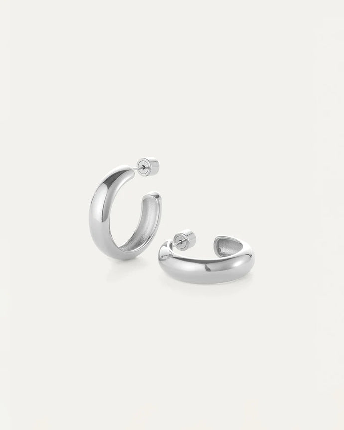STAPLE HOOP MEDIUM - Silver