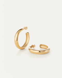 STAPLE HOOP LARGE - Gold