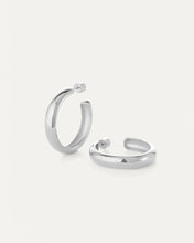 STAPLE HOOP LARGE -Silver