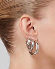 STAPLE HOOP LARGE -Silver