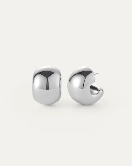 GEMMA HOOPS - Silver