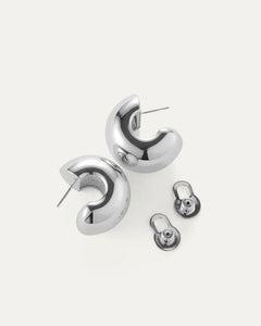 GEMMA HOOPS - Silver