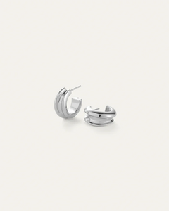 MINI LENNON HOOP EARRING - Silver