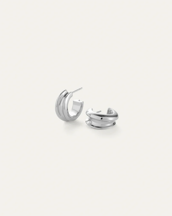 MINI LENNON HOOP EARRING - Silver