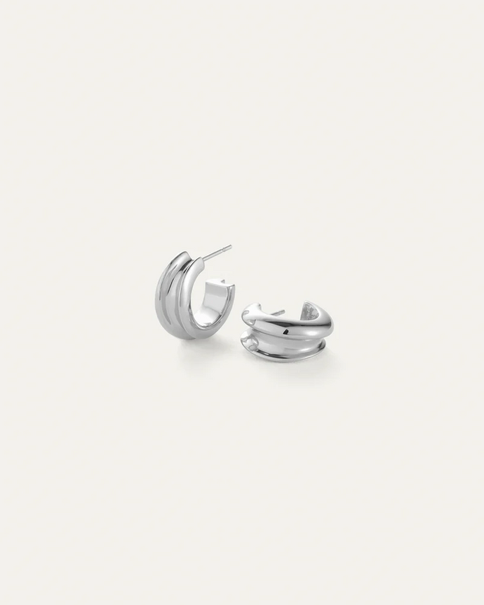 MINI LENNON HOOP EARRING - Silver