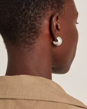 SMALL GEMMA HOOPS - Silver