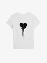 FLOWING HEART TEE - White