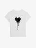 FLOWING HEART TEE - White