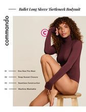 BALLET TURTLENECK BODYSUIT - Espresso