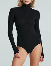 BALLET LONG TURTLENECK BODYSUIT - Black