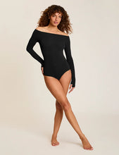 BALLET OFF SHOULDER BODYSUIT - Black