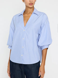 KATE SHIRT -Blue Stripe