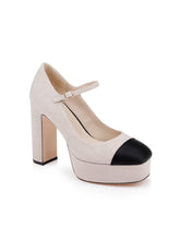 LILLES PLATFORM PUMP - Natural/Black