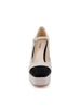LILLES PLATFORM PUMP - Natural/Black